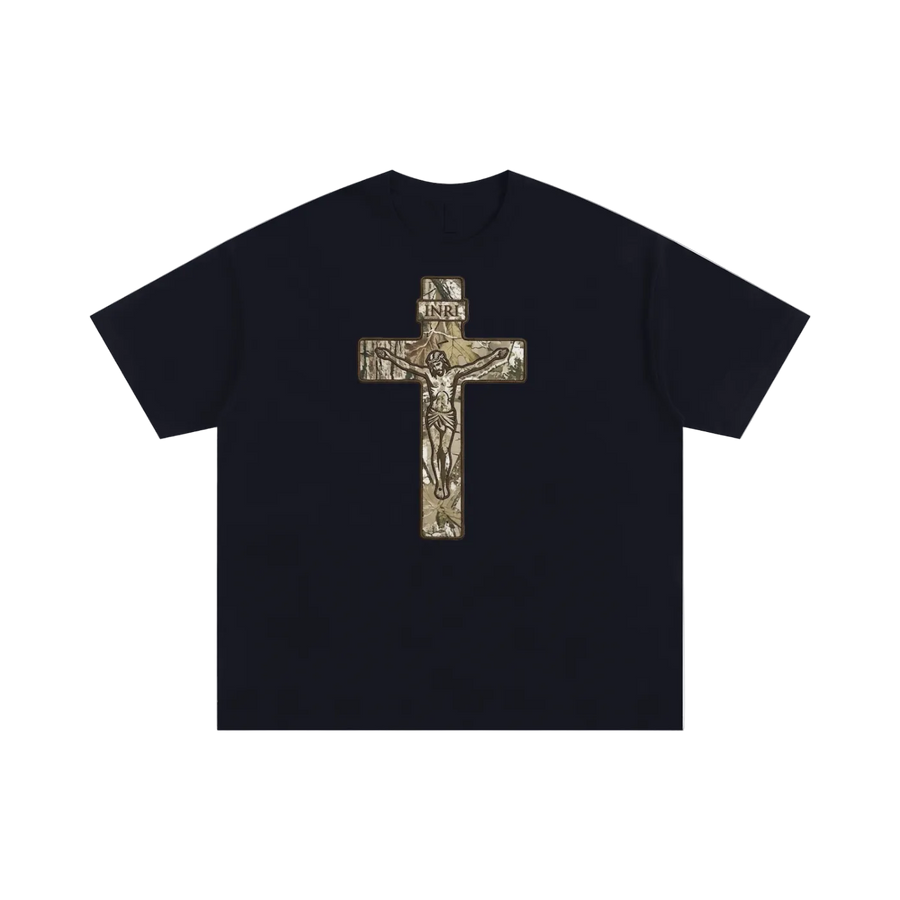 Camo Cross Oversized Tee