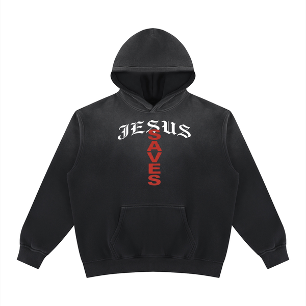 Unisex Vintage Wash Fleece Hoodie
