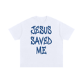 "Jesus Saved Me" cotton t shirt