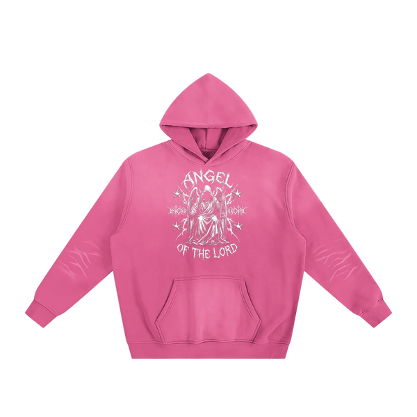 Sunfade Fleece Hoodie — Rose Pink